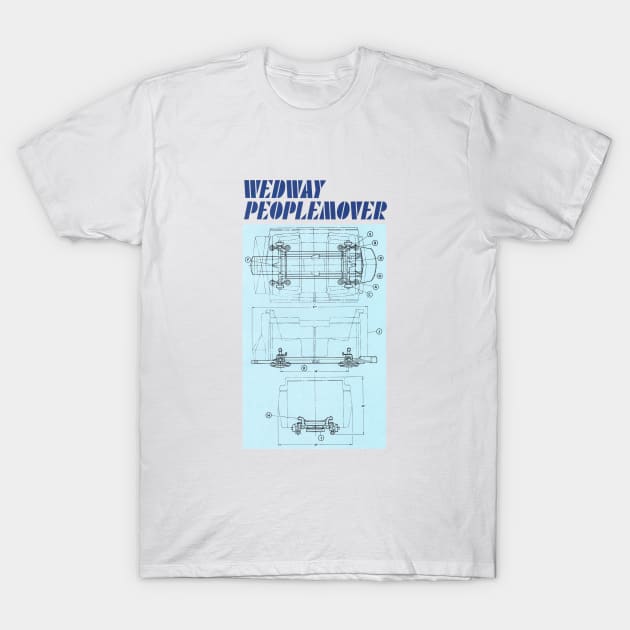 TTA WEDWAY Peoplemover - Tomorrowland T-Shirt by The Dept. Of Citrus